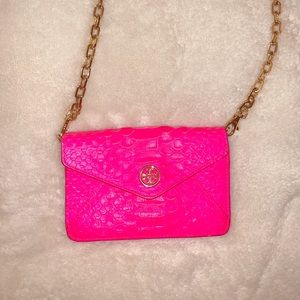 Tory Burch hot pink mini crossbody